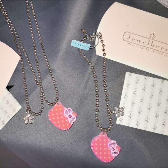 Hello Kitty Necklace Lot Jewelberry Japan Rare Sanrio Pendant Bracelet Jewelry - Picture 12 of 15